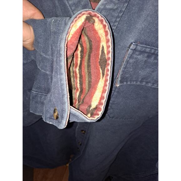 L.L. Bean Button‎ Up Hurricane Shirt With Aztec Quilted Lining Size XL-Tall - Picture 5 of 7